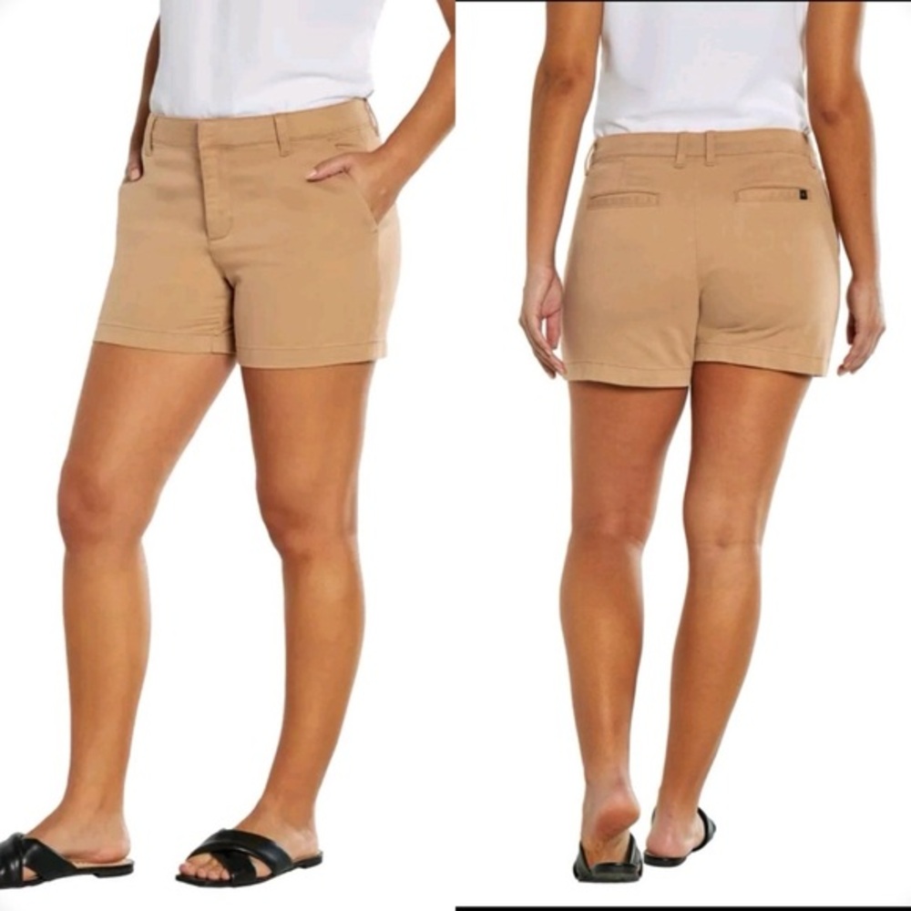 Banana Republic Khaki Chino Short Stretch Women Size 6 NEW‎ #127